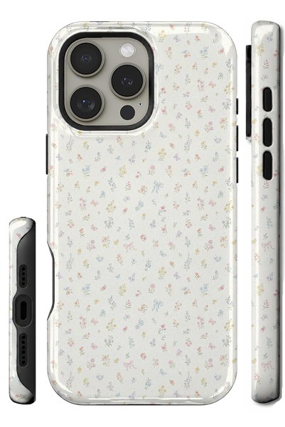 EDELFU متوافق مع iPhone 16 PRO MAX - تصميم زهور صغيرة، غطاء مزدوج الطبقات، غل...