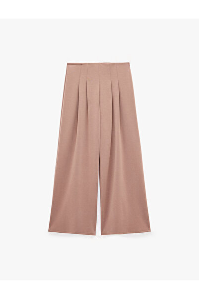 Koton Modalna tkanina, udoban kroj, široke plisirane pantalone sa džepovima