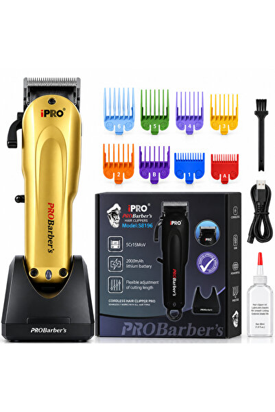 BIRAI Aparat de tuns profesional iPRO S8196, 7000 RPM, Trimmer pentru păr, ba...
