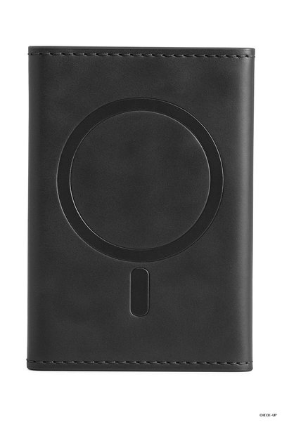 Joko حامل بطاقات جلدي من SVL-SHOP Tema Magsafe (12725) - أسود