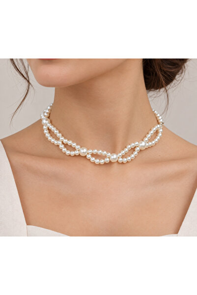 SmY Bag Design Pearl Choker