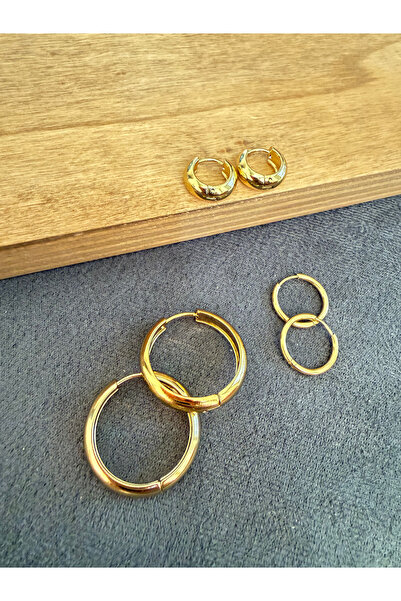 Aida Jewelss 316l surgical steel earring set - stainless, tarnish-resistant s...