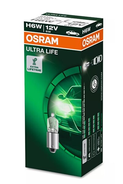 Osram Λάμπα αυτοκινήτου Ultra Life 64132ULT H6W 12 V 6 W BAX9s