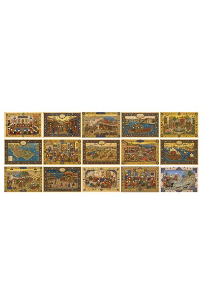 TELLGRAF Miniature Themed Postcard Set (10X15 cm 15 Pieces)