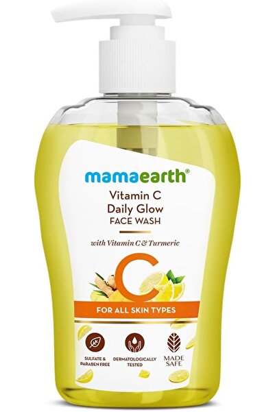 Mamaearth غسول الوجه بفيتامين سي والكركم لتفتيح البشرة - 250 مل