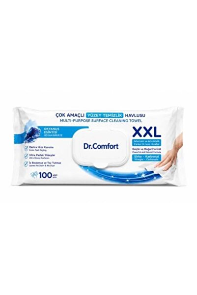 Dr.Comfort Multi-purpose Surface Cleaning Wipes, 6 Pack of 100, Ocean Breeze ...