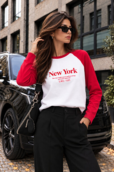 Richarlison Hanorac de damă cu mâneci lungi raglan și decolteu tip crewneck, ...