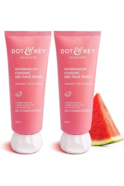 Dot KEY دوت اند كي غسول وجه جل سوبر جلو بفيتامين سي والخيار من ووترميلون | غس...
