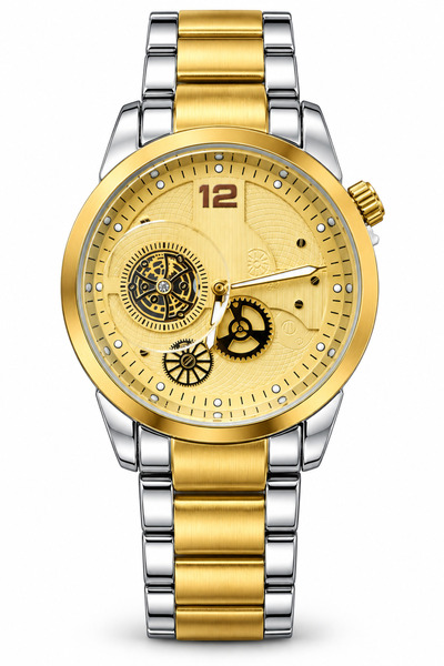 Hoursly gold watch