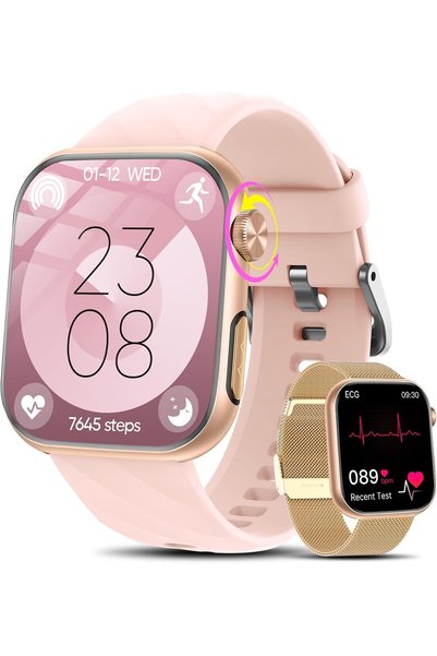 HYX 2026 Smartwatch with Women for ECG+HRV/Blood Pressure/Emotion/Fatigue/Sle...