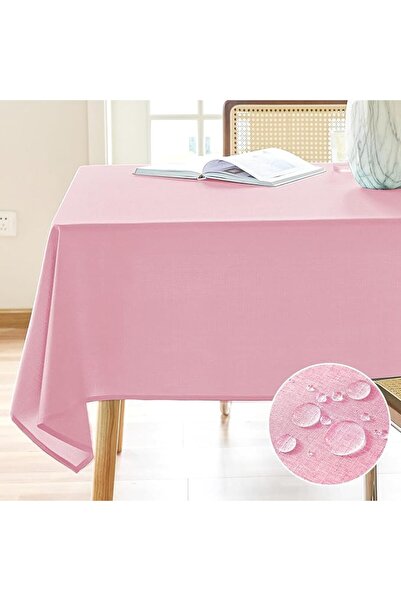 GENERAL AUSSPVOCT Textured Linen Tablecloth Rectangle 60x84 Water Resistant S...