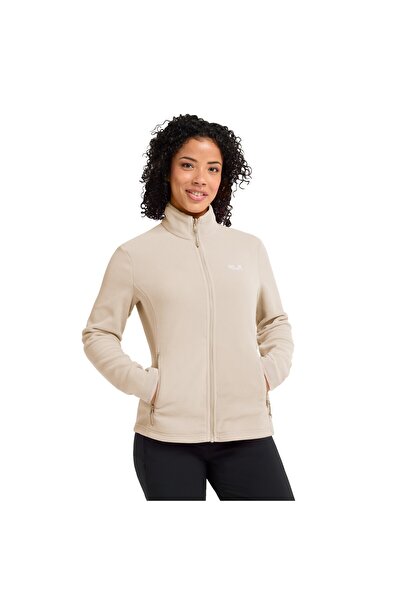 Jack Wolfskin Women's Beige Taunus 100 Fz W Fleece