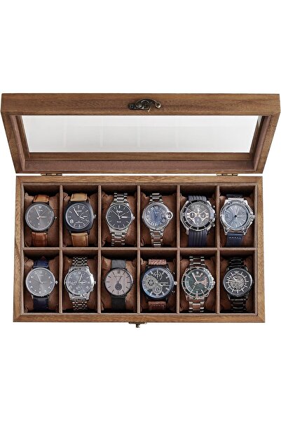 Generic SONGMICS Watch Box with 12 Slots, Watch Case, Solid Wood Watch Box Or...