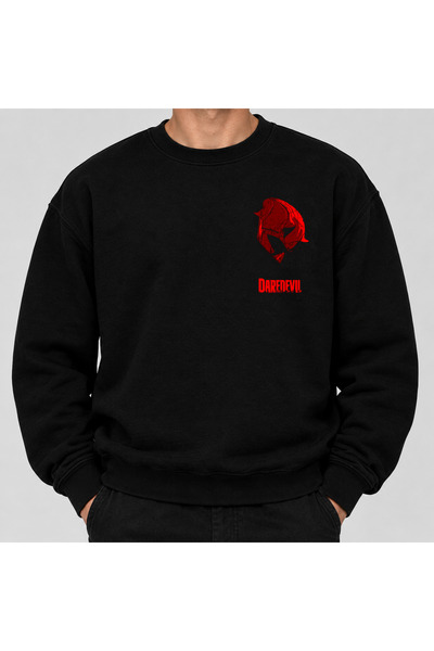 DareDevil Baskılı 3 İplik Yetişkin Sweatshirt