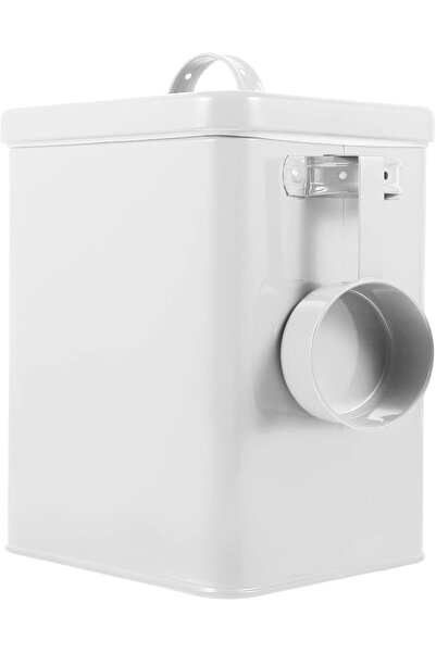 Generic Metal Rice Storage Container Rice Canister with Lid Cereal Containers...