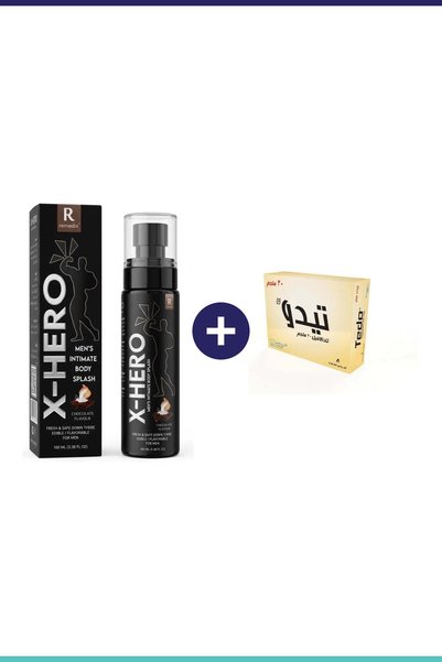 X-Hero إكس-هيرو بادي سبلاش شوكولاتة 100مل + تيدو 20ملغ 8 أقراص | كومبو مزدوج