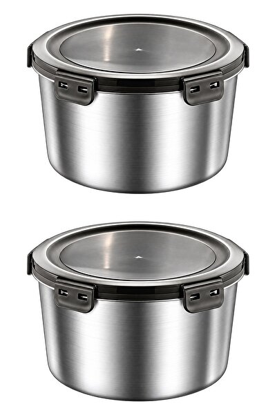 Chavin 2 Pieces 304 Steel 600 ml Round Food Fruit Meat Refrigerator Nutrition...