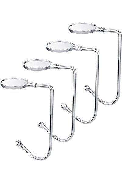 Yelajoy Purse Hook 4-piece Set, Ultra-thin Lightweight Metal Hook for Table, ...