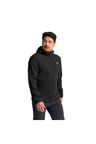 Jack Wolfskin Men's Black Wild Winds Hooded Jkt m Coat