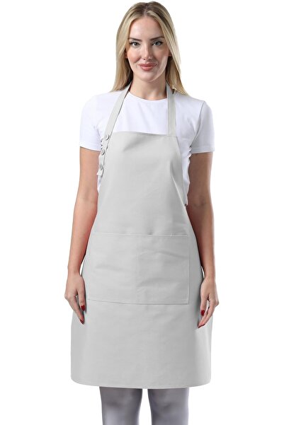 TOSHE Unisex Cotton Waterproof Bib 3 Adjustable Button Design Apron With Two ...