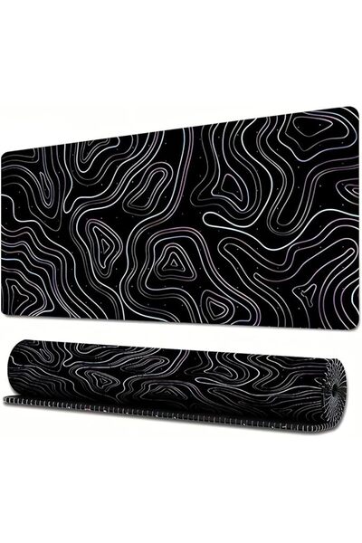 GENERAL Gaming Mouse Pad, 800x300MM Black Keyboard Mouse Pad Large Non-Slip R...