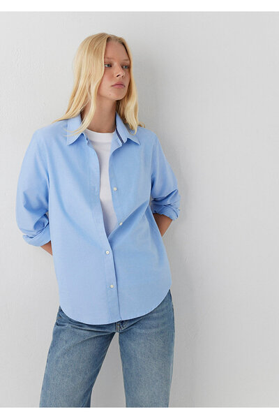 Mavi Gömlek Regular Fit / Normal Kesim 1211585-81509