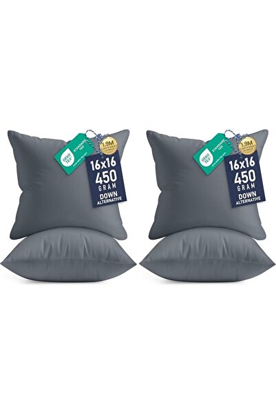 Utopia Bedding وسائد زينة (عبوة من قطعتين، أبيض) - مقاس 18 × 18 بوصة - وسائد ...