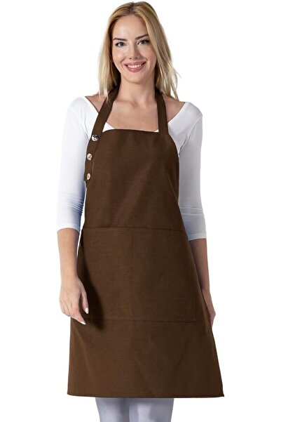 TOSHE Unisex Cotton Waterproof Bib 3 Adjustable Button Design Apron With Two ...