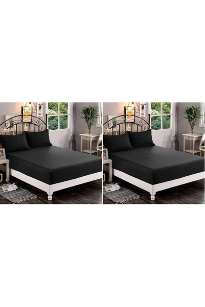 Elegant Comfort ملاءة سرير فاخرة من قطعة واحدة بجودة الفنادق 1500، مصنوعة من ...