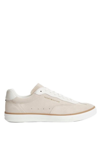 Tommy Hilfiger Ekru Erkek Sneaker TH LO LUX SUEDE LEATHER MIX