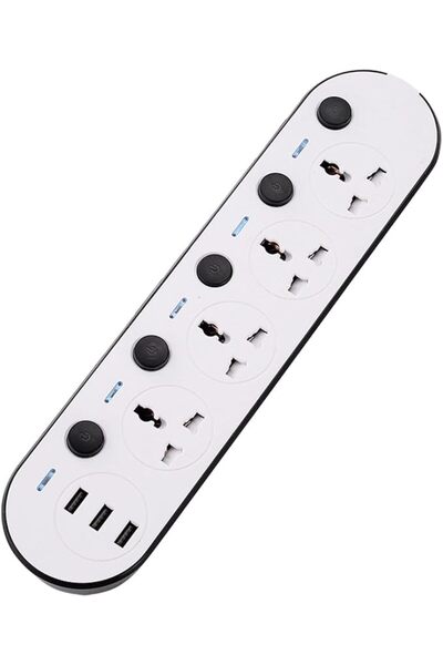 ANYUAN شريط طاقة مع منافذ USB، 4 مآخذ تيار متردد، حماية من التيار المفاجئ مع ...