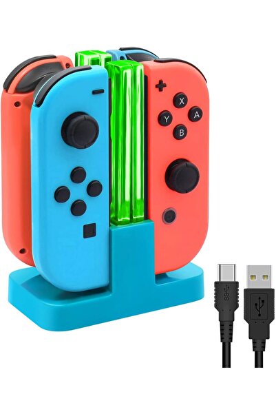 Generic محطة شحن FYOUNG لوحدات التحكم Joy-Con الخاصة بجهاز Switch OLED - محطة...