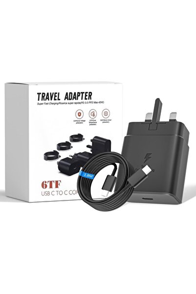 GENERAL 45W USB C Fast Charger with 1.8M Cable for Samsung Galaxy A56 A16 A06...
