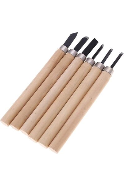 Lawazim Wood Carving Set - 2 Packs of 6 Piece - Carving chisels set Chip Spoo...