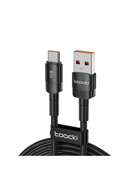 GENERAL كابل Toocki من نوع USB-A إلى نوع C، شحن سريع 100 واط، مصنوع من النايل...