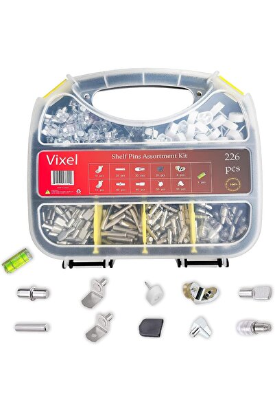 Generic VIXEL 226 قطعة 11 نماذج مجموعة متنوعة من الرفوف ودعم الأثاث، دبابيس م...