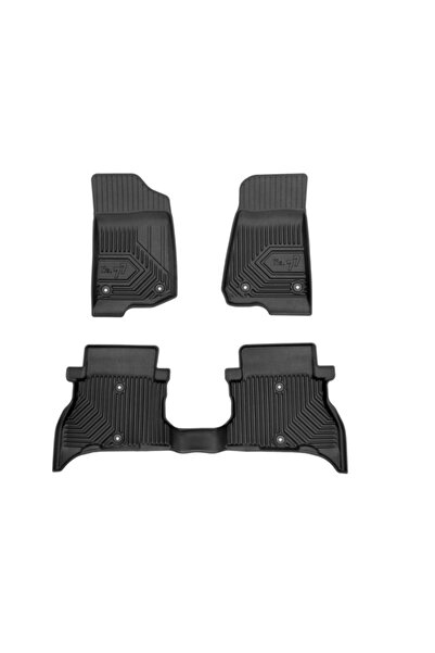 PTC Tray-style floor mats for Jeep Wrangler 4xe, 2021-present production