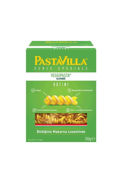 Pastavilla Veggi Glutensiz Makarna 350 G - 8 Adet