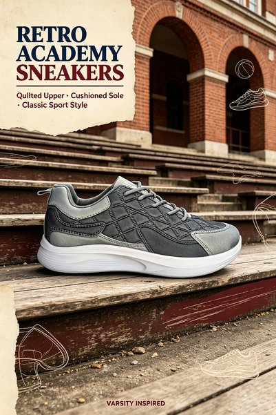 Al Masheel Store Men's Breathable Mesh Running Shoes - Soft Cushioned Thick S...