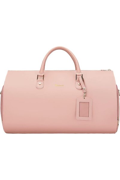 MODOKER Women Convertible Leather Garment Bag with Shoulder Strap, Carry on G...