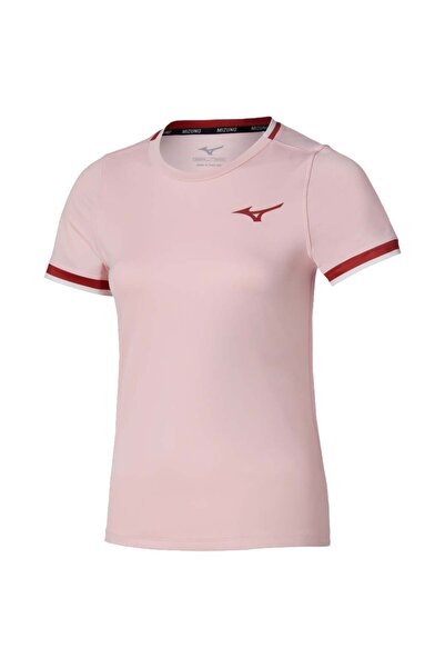 MIZUNO Women's Tennis Shirt Stargazer Tee SS 2026-Pink-S