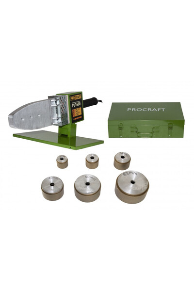 PRO CRAFT Plita PPR ProCraft PL1600, 800W, bacuri 20-63mm, pentru lipit tevi PPR