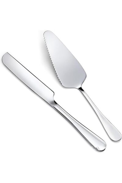 ALMEKAQUZ Cake Knife and Server Set, Cake Cutting Set for Wedding,Stainless S...