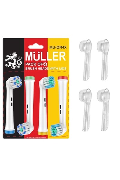 Müller Σετ 4 τεμαχίων Müller ®   Κεφαλές ηλεκτρικής οδοντόβουρτσας, αποτελούμ...