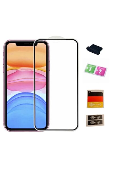 Müller Премиум стъклен протектор за екран за iPhone 12, 12 PRO, 9H, с пълно з...
