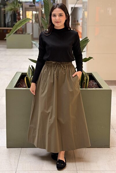 sentez giyim Sentez Lizzy Pocket Detailed Flared Skirt