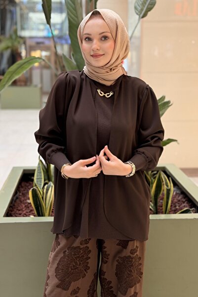 Ghisa Mercerized Combination Tunic with Gold Accessories