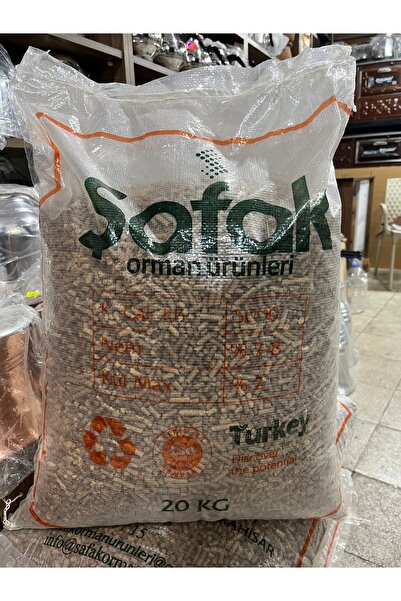 PELET YAKITI A1 Kalite %100 Çam peleti yüksek yanma enerjisine sahip odun peleti 20 kg