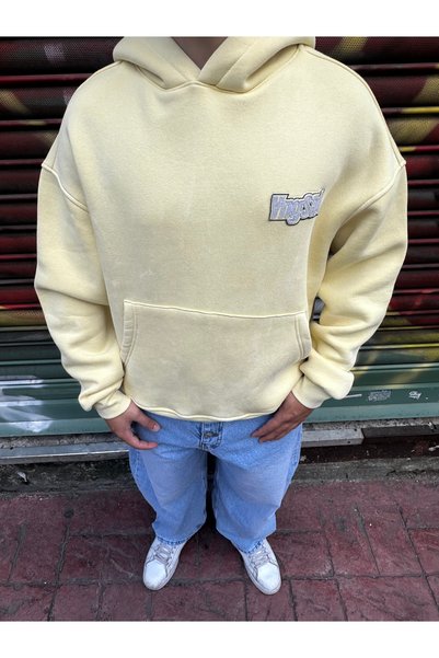 Oversize Sırt Baskılı Sweatshirt