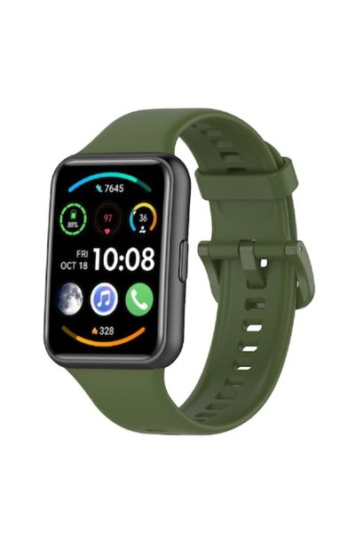 Müller Λουράκι σιλικόνης MULLER, συμβατό με Huawei Watch FIT2, Πράσινο